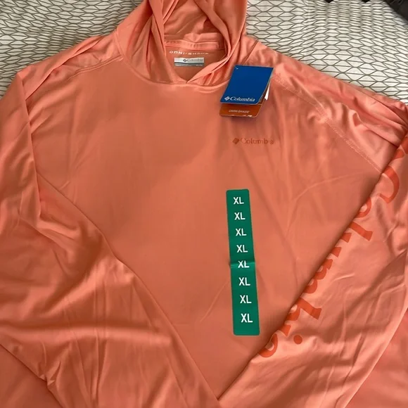 NWT Columbia Omni shade hooded Sun Tee - Picture 3 of 4